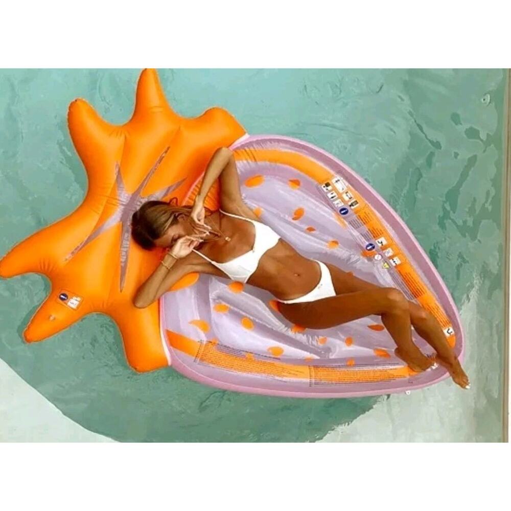 Sunnyvale Luxe Strawberry Lie On Float ADULT LARGE Beach Pool Vacation NEW